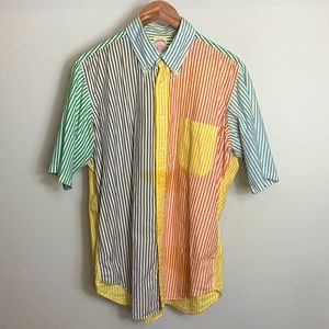 Brooks Brothers Colorblock stripe button down